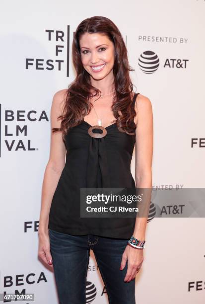 Actress Shannon Elizabeth attends the 2017 Tribeca Film Festival 'Awake: A Dream From Standing Rock' at Cinepolis Chelsea on April 22, 2017 in New...