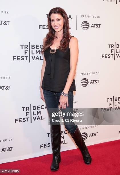 Actress Shannon Elizabeth attends the 2017 Tribeca Film Festival 'Awake: A Dream From Standing Rock' at Cinepolis Chelsea on April 22, 2017 in New...