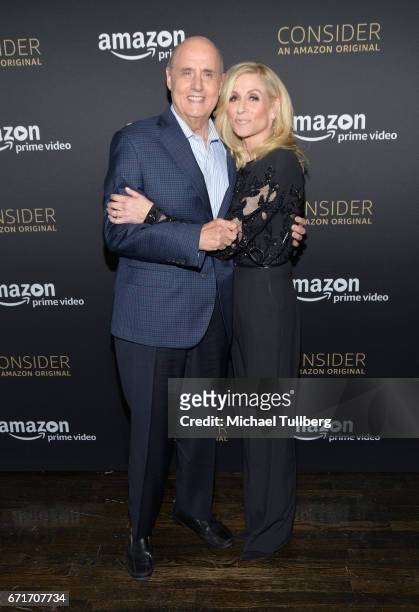 Actors Jeffrey Tambor and Judith Light attend Amazon Prime Video's Emmy FYC event and screening for "Transparent" at Hollywood Athletic Club on April...