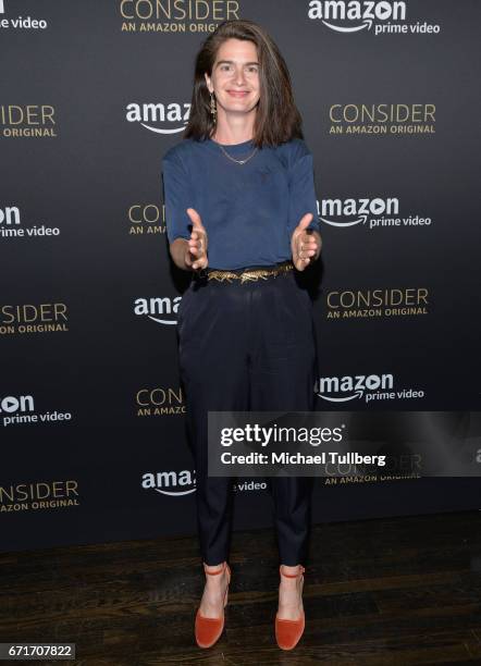 Actress Gaby Hoffmann attends Amazon Prime Video's Emmy FYC event and screening for "Transparent" at Hollywood Athletic Club on April 22, 2017 in...