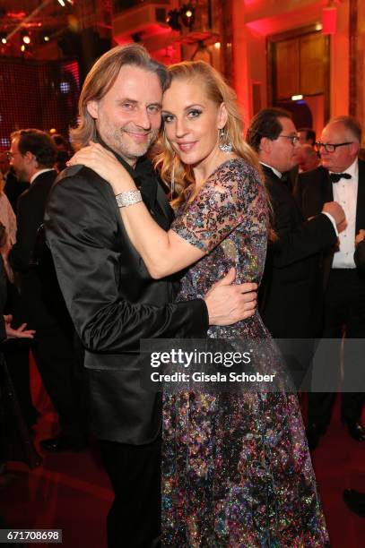 Erich Altenkopf and his wife Lilian Altenkopf during the ROMY award at Hofburg Vienna on April 22, 2017 in Vienna, Austria.