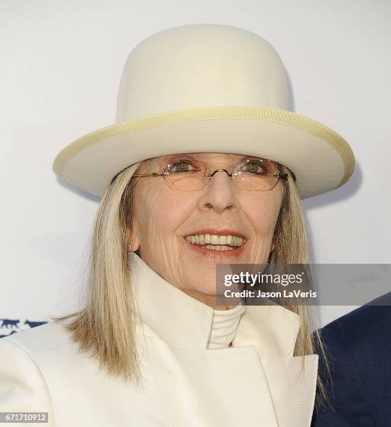 Actress Diane Keaton attends Humane Society of The United States' annual To The Rescue! Los Angeles benefit at Paramount Studios on April 22, 2017 in...