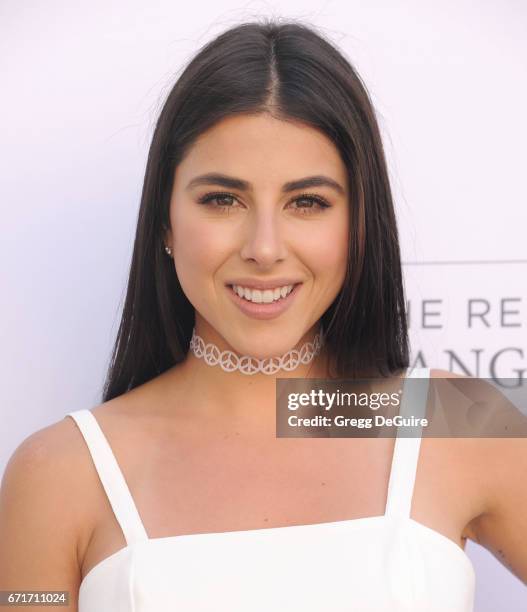 Actress Daniella Monet arrives at the Humane Society Of The United States' Annual To The Rescue! Los Angeles Benefit at Paramount Studios on April...