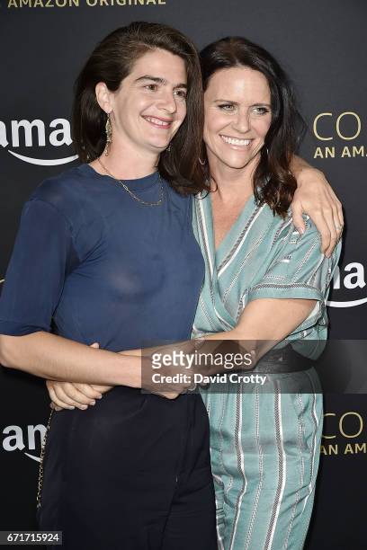 Gaby Hoffmann and Amy Landecker attend Amazon Prime Video's Emmy FYC Event And Screening For "Transparent" - Arrivals on April 22, 2017 in Hollywood,...