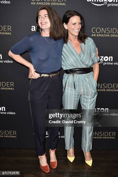 Gaby Hoffmann and Amy Landecker attend Amazon Prime Video's Emmy FYC Event And Screening For "Transparent" - Arrivals on April 22, 2017 in Hollywood,...