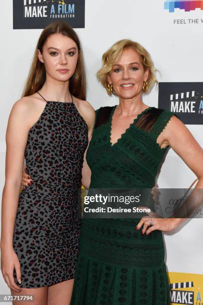 Eloisa May Huggins and her mother Penelope Ann Miller attend the Premiere of "The Black Ghiandola" hosted by Make A Film Foundation at Samuel Goldwyn...