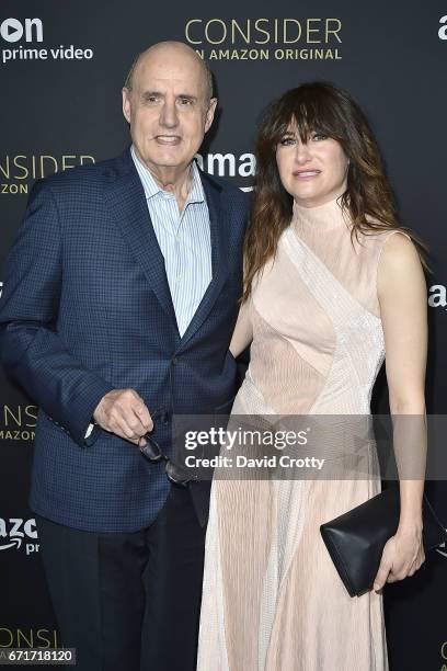 Jeffrey Tambor and Kathryn Hahn attend Amazon Prime Video's Emmy FYC Event And Screening For "Transparent" - Arrivals on April 22, 2017 in Hollywood,...