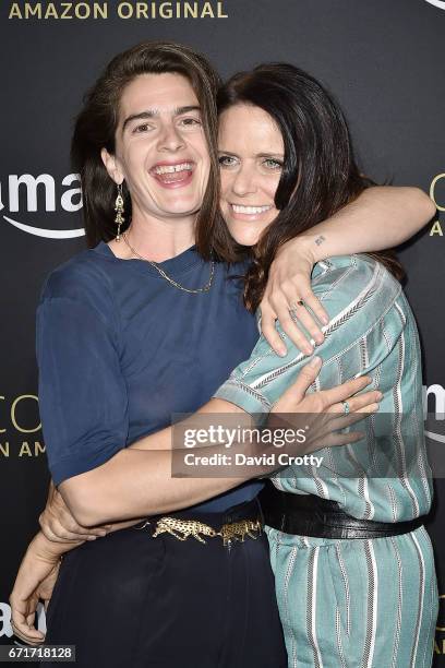 Gaby Hoffmann and Amy Landecker attend Amazon Prime Video's Emmy FYC Event And Screening For "Transparent" - Arrivals on April 22, 2017 in Hollywood,...