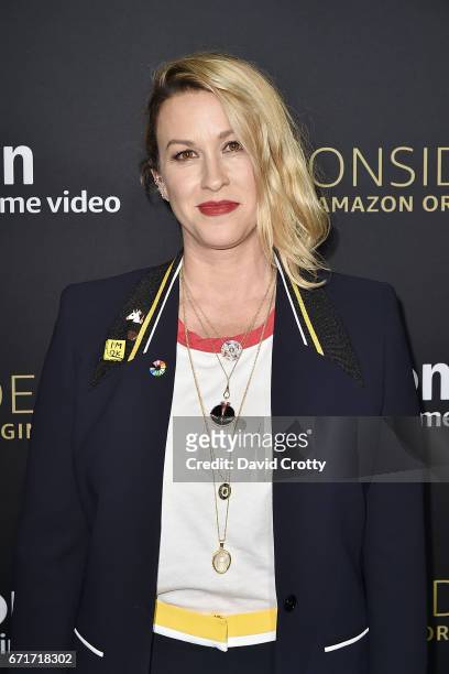 Alanis Morissette attends Amazon Prime Video's Emmy FYC Event And Screening For "Transparent" - Arrivals on April 22, 2017 in Hollywood, California.