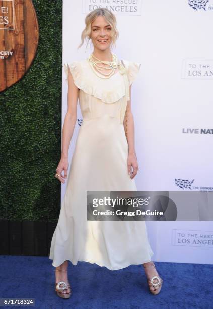 Actress Jaime King arrives at the Humane Society Of The United States' Annual To The Rescue! Los Angeles Benefit at Paramount Studios on April 22,...