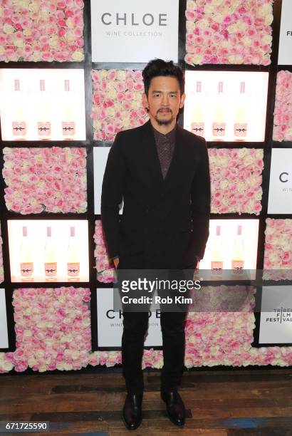 John Cho attends the 2017 Tribeca Film Festival afterparty for 'Literally, Right Before Aaron' sponsored by Chloe Wine Collection and Rizk Pictures...