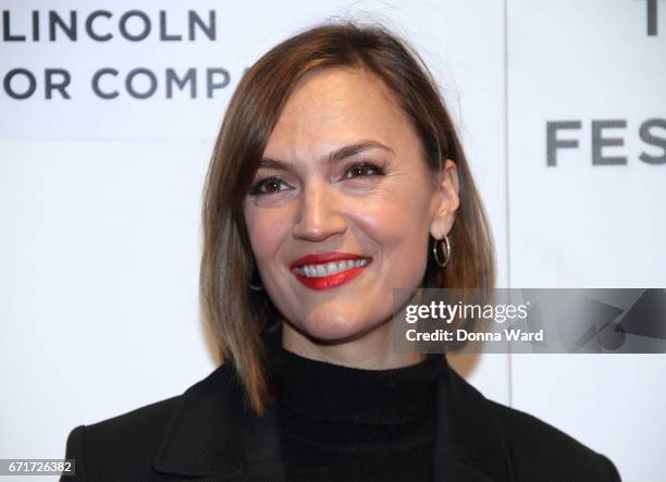 Lesley Fera attends the "The Lovers" premiereat BMCC Tribeca PAC on April 22, 2017 in New York City.
