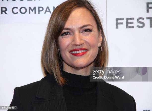 Lesley Fera attends the "The Lovers" premiereat BMCC Tribeca PAC on April 22, 2017 in New York City.