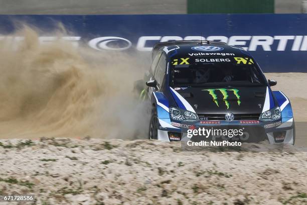 Petter SOLBERG in Volkswagen Polo GTI of PSRX Volkswagen Sweden in action during the World RX of Portugal 2017, at Montalegre International Circuit...