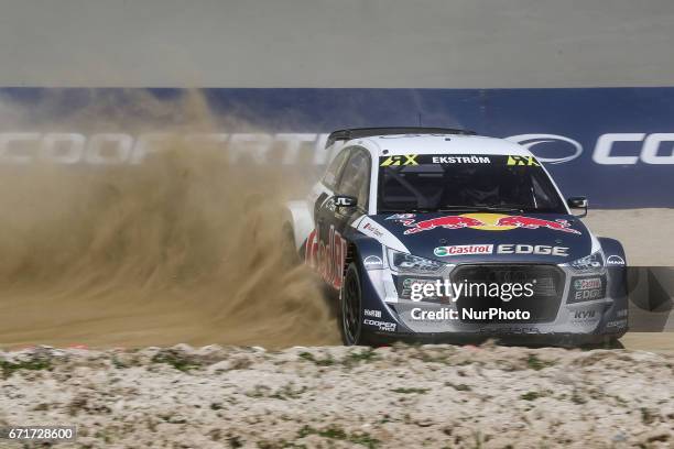 Mattias EKSTROM in Audi S1 of EKS in action during the World RX of Portugal 2017, at Montalegre International Circuit in Portugal on April 22, 2017.