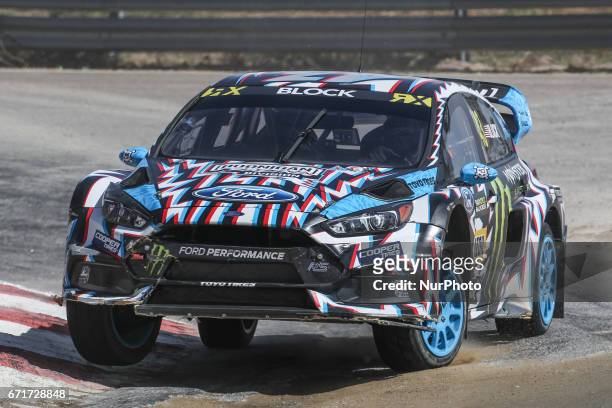 Ken BLOCK in Ford Focus RS of Hoonigan Racing Division in action during the World RX of Portugal 2017, at Montalegre International Circuit in...