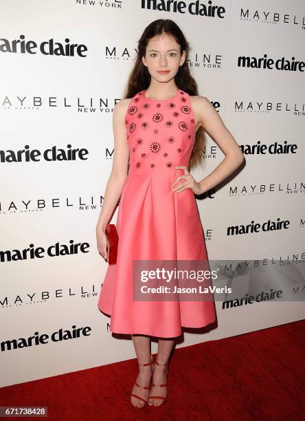 Mackenzie Foy attends Marie Claire's Fresh Faces event at Doheny Room on April 21, 2017 in West Hollywood, California.