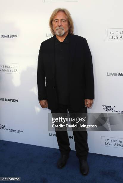 Musician Geezer Butler attends the Humane Society of the United States' Annual To The Rescue! Los Angeles Benefit at Paramount Studios on April 22,...