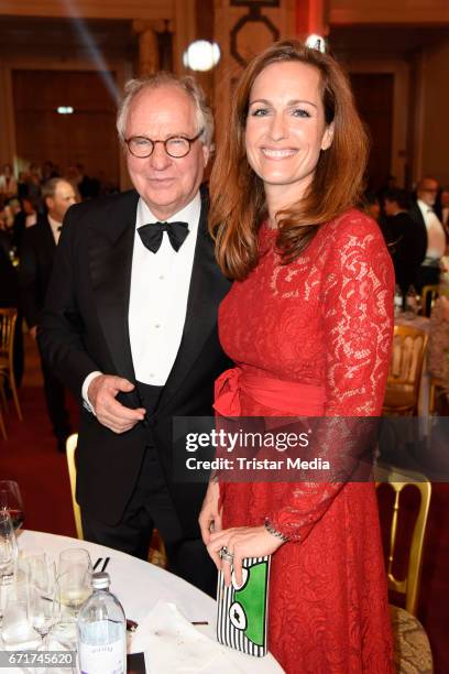 Friedrich von Thun and his daughter Gioia von Thun during the ROMY award at Hofburg Vienna on April 22, 2017 in Vienna, Austria.