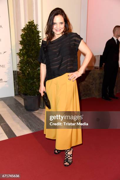 Elisabeth Lanz during the ROMY award at Hofburg Vienna on April 22, 2017 in Vienna, Austria.