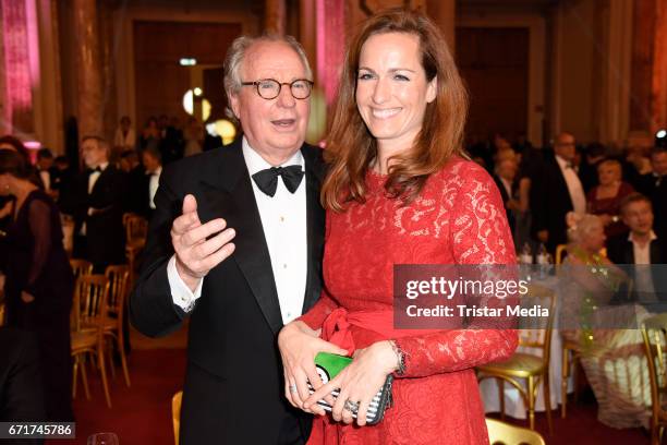 Friedrich von Thun and his daughter Gioia von Thun during the ROMY award at Hofburg Vienna on April 22, 2017 in Vienna, Austria.