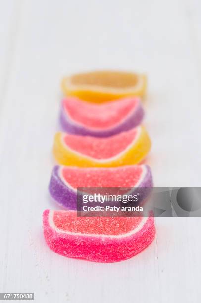 candies with shape of a watermelon - dulces stock pictures, royalty-free photos & images