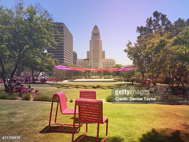last week of summer - los angeles grand park stock pictures, royalty-free photos & images