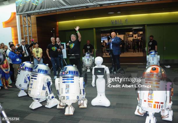 Founders Rick White and Steve Wozniak open the Silicon Valley Comic Con 2017 held at San Jose Convention Center on April 22, 2017 in San Jose,...