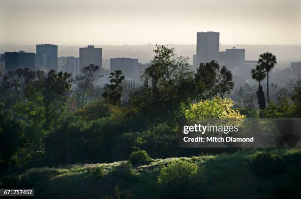 view of west hollywood - los angeles park stock pictures, royalty-free photos & images