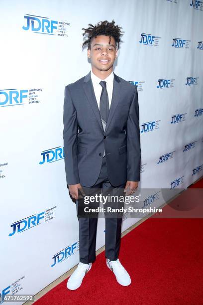 Honoree Max Harris attends JDRF LA's IMAGINE Gala to benefit type 1 diabetes research at The Beverly Hilton on April 22, 2017 in Beverly Hills,...