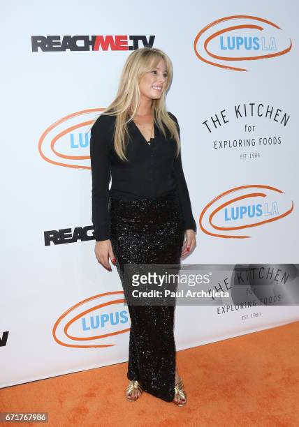 Singer Victoria Noyes attends the Lupus LA's 2017 Orange Ball: Rocket To A Cure at The California Science Center on April 22, 2017 in Los Angeles,...