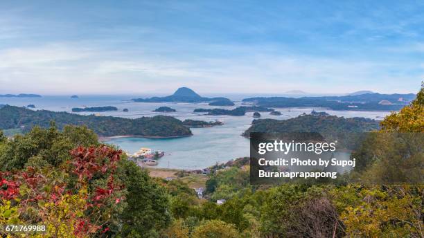 unzen amakusa matsushima national park viewpoint , kyushu ,japan - miyagi prefecture stockfoto's en -beelden