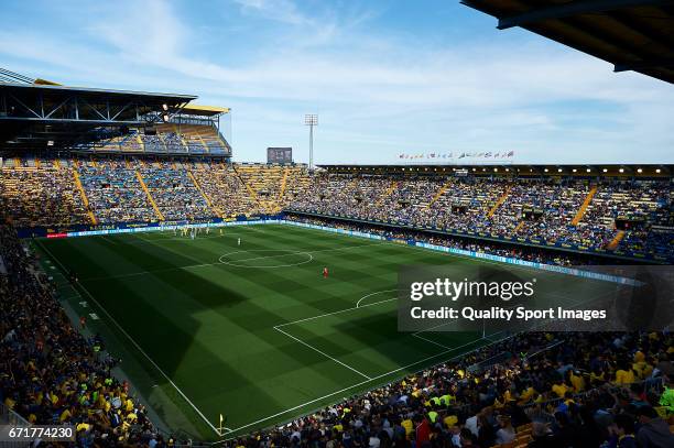 General view of the Estadio de la Ceramica during the La Liga match between Villarreal CF and CD Leganes at Estadio de la Ceramica on April 22, 2017...