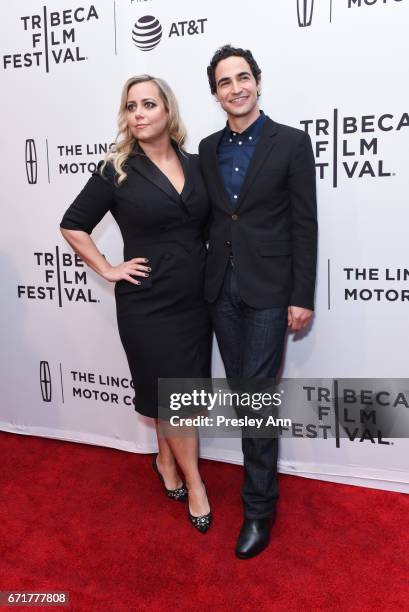 Sandy Chronopoulos and Zac Posen attend "House of Z" Premiere - 2017 Tribeca Film Festival at SVA Theatre 1 on April 22, 2017 in New York City.