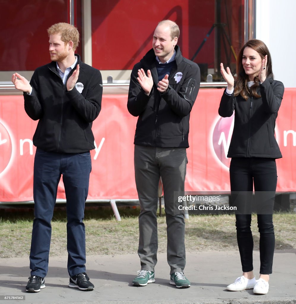 The Duke & Duchess Of Cambridge And Prince Harry Attend The Virgin Money London Marathon