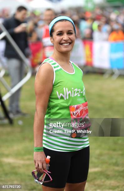 Nina Hossain poses for a photo ahead of participating in The Virgin London Marathon on April 23, 2017 in London, England.
