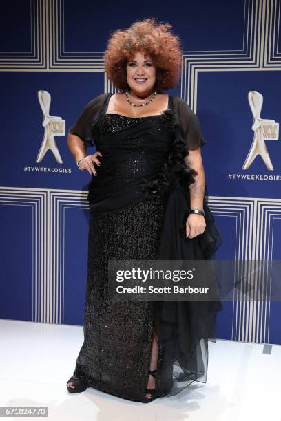 Singer Casey Donovan poses during the 59th Annual Logie Awards at Crown Palladium on April 23, 2017 in Melbourne, Australia.