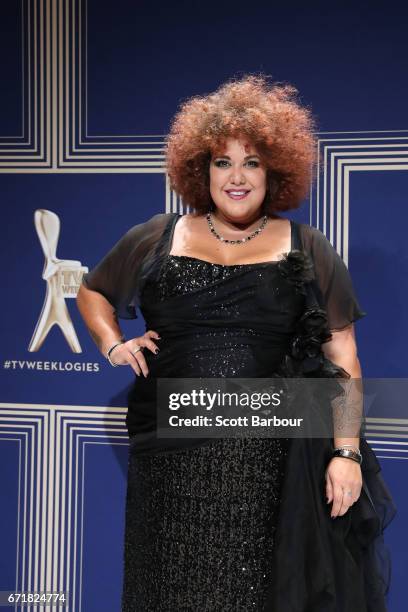 Singer Casey Donovan poses during the 59th Annual Logie Awards at Crown Palladium on April 23, 2017 in Melbourne, Australia.