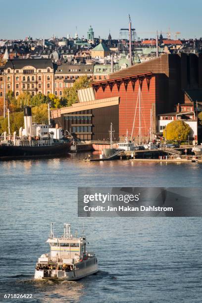 shuttle ferry in stockholm - vasa museum stock pictures, royalty-free photos & images