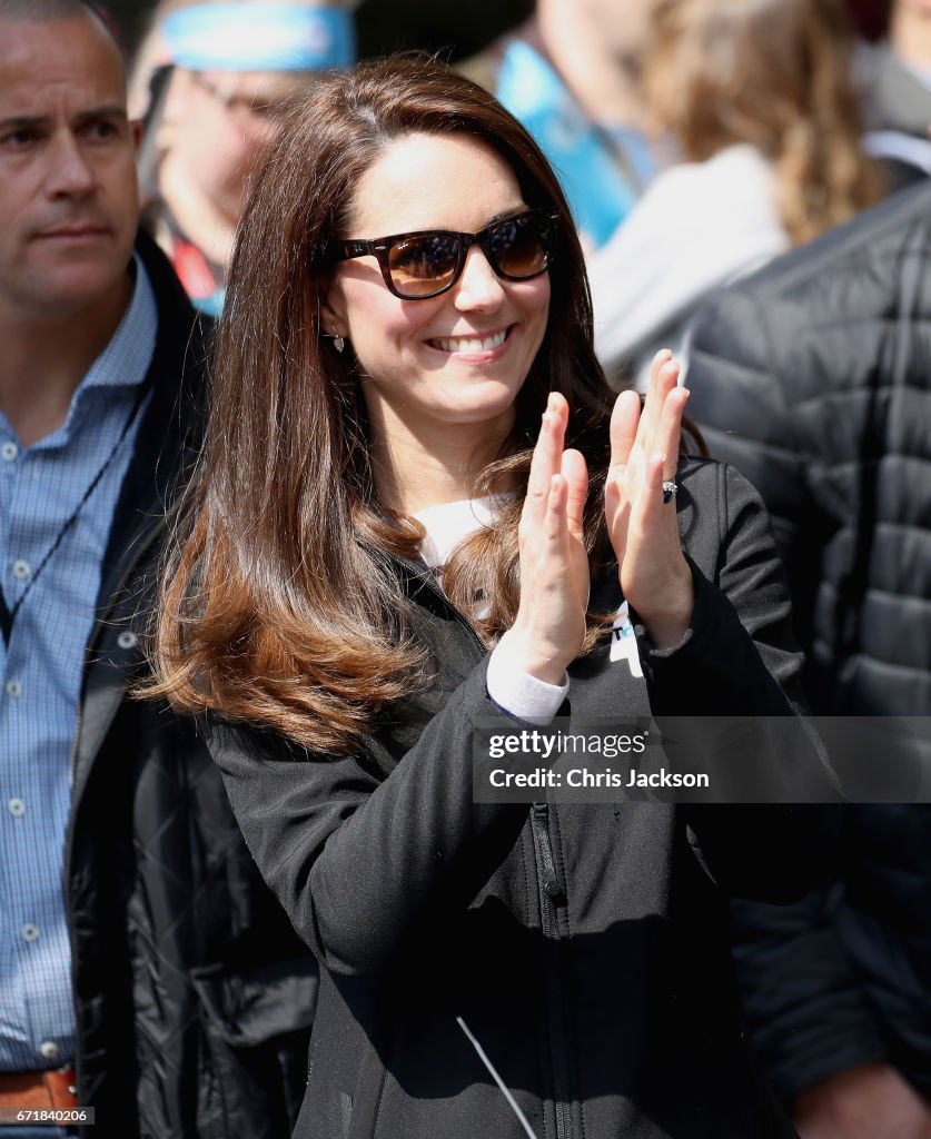 The Duke & Duchess Of Cambridge And Prince Harry Attend The Virgin Money London Marathon