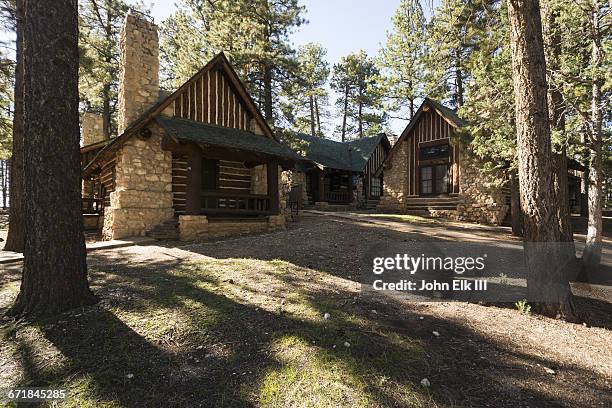 bryce canyon lodge, cabins - bryce canyon lodge stock pictures, royalty-free photos & images