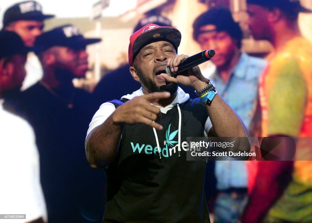 Hi C Rapper Female Rapper Hi-C performs onstage during the 93.5 KDAY Krush Groove 2017 ...