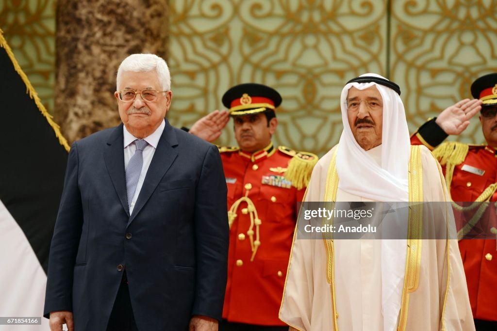 Palestinian President Mahmoud Abbas in Kuwait