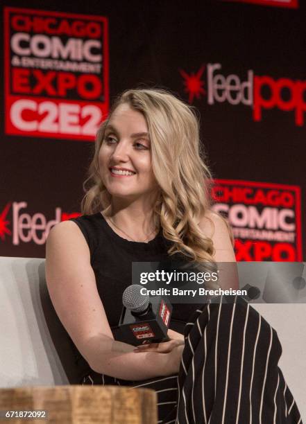 Actress Evanna Lynch during the 2017 C2E2 Chicago Comic & Entertainment Expo at McCormick Place on April 22, 2017 in Chicago, Illinois.