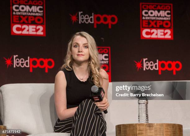 Actress Evanna Lynch during the 2017 C2E2 Chicago Comic & Entertainment Expo at McCormick Place on April 22, 2017 in Chicago, Illinois.