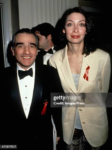 Martin Scorsese and Illeana Douglas attend the 1994 Rock and Roll Hall of Fame Induction Ceremony circa 1994 in New York City.