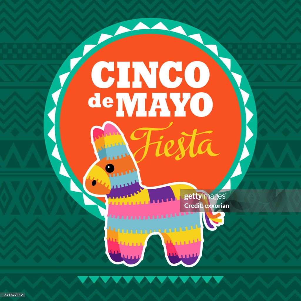 Cinco De Mayo piñata fiesta invitación