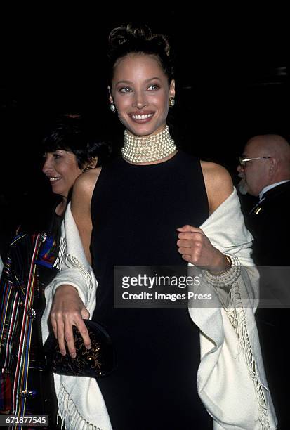Christy Turlington attends the 1992 Metropolitan Museum of Art's Costume Institute Gala circa 1992 in New York City.