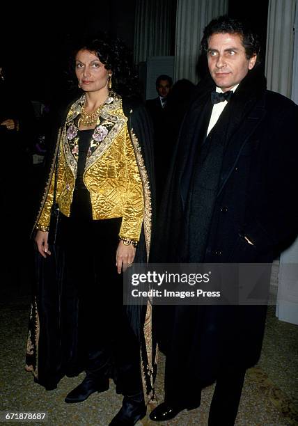 Diane von Furstenberg and guest circa 1988 in New York City.