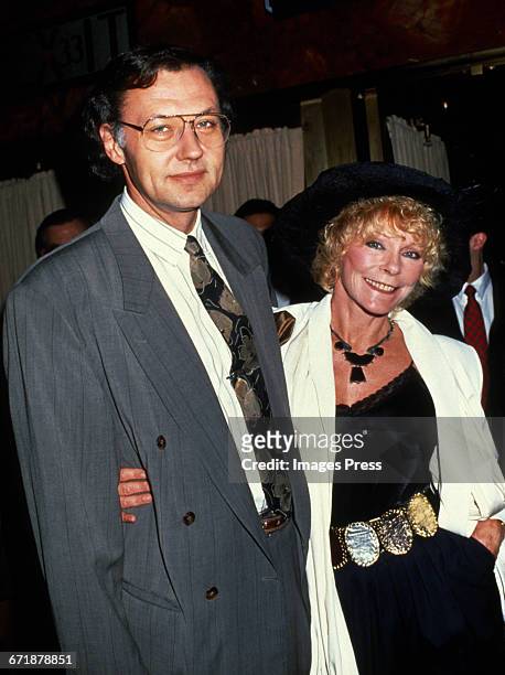 Elke Sommer and husband Wolf Walther circa 1992 in New York City.
